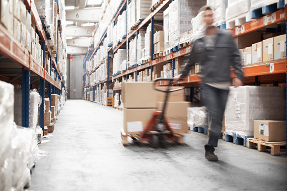 warehouse receiving worker